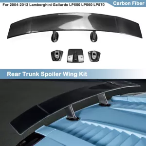 1PC Rear Trunk Spoiler Wing For 2004-2012 Lamborghini Gallardo LP550 LP560 LP570 - Imagen 1 de 6