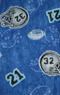 2014 Novo com etiquetas Open Trails capacetes de futebol azul lã roupa de dormir meninos pequenos 6/7 - Imagem 1 de 4