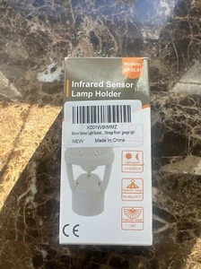 100-240V/AC E27 LED Infrared Light Socket Motion Sensor Lamp Holder Screw Bulb A - Picture 1 of 5