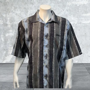 SouthPole Premium Black Gray Blue Short Sleeve Polyester Shirt Size XL X-Large - Picture 1 of 10
