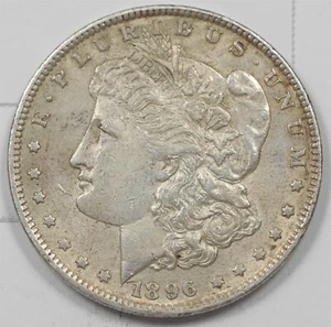 US 1896 Silver Morgan Dollar unc Nice Color Toning U1930 combine shipping - Picture 1 of 2