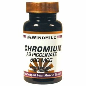 Chromium as Picolinate 60 Tabs 500 mcg