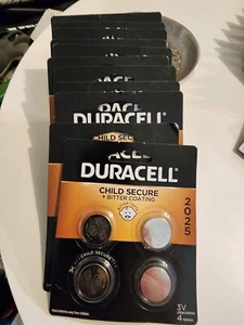 NEW (11) 4 Pack Duracell CR2025 3 Volt Battery ECR2025 CR 2025 DL2025 Free Ship! - Picture 1 of 2