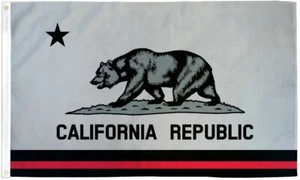 "CALIFORNIA RED LINE" flag 3x5 ft polyester banner sign state CA fire - Picture 1 of 5