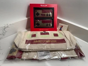 Nintendo Switch Joy-Con - Famicom Controllers + Tote + Sticker BUNDLE - NEW - Picture 1 of 12