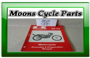 1980 Kawasaki KE-125 A7 Motorcycle Assembly Preparation Manual ( Book 33 ) - Foto 1 di 8
