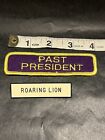 Lions Club Past President Patch & Roaring Lion Tag Pin NOS