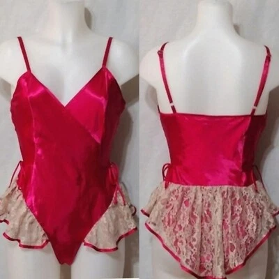 Sexy Body de Peluche Victoria's Secret Etiqueta Dorada con Cordones de Satén Prendas para Dormir De Colección S Foto 1 de 4