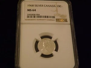 1968     10 C     Canada              NGC  MS 64 - Picture 1 of 2