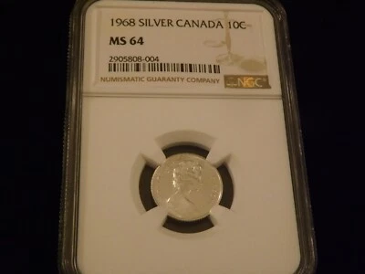 1968     10 C     Canada              NGC  MS 64 - Image 1 of 2