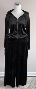 NWT Cable & Gauge Sport 2-piece Set Hoodie/Pants Velvet Black sz S - Picture 1 of 16