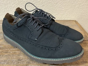 Hombre Clarks C&J Clark LTD TOR Inglaterra Cuero Azul Punta de Ala Talla 12 - Imagen 1 de 11