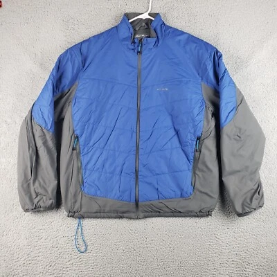 EDDIE BAUER First Ascent Jacket Mens XL Blue Full Zip Thin Down - Image 1 of 4