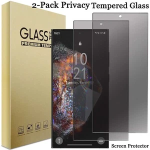 Protector de pantalla de vidrio templado para Samsung Galaxy S24/S24+/S24 FE/Ultra privacidad - Imagen 1 de 17