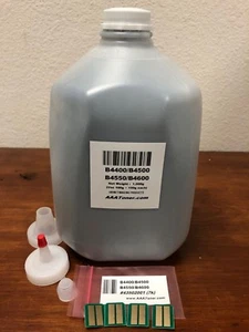 (1.000g) BULK Toner Refill für OKI B4400, B4500, B4550, B4600 + 4 Chip - Bild 1 von 3