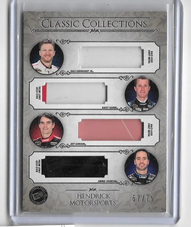 GORDON / JOHNSON / EARNHARDT JR./ KAHNE 2013 PRESS PASS CLASSIC COLLECTIONS /75 - Image 1 of 1