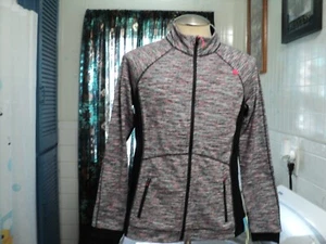 Tangerine Coral schwarze Damen-Sportjacke mit Reißverschluss Größe Large neu mit Etikett - Bild 1 von 3