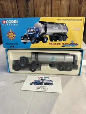 CORGI CLASSICS SCAMMELL HIGHWAYMAN CROW CARRYING CO. TANKER TRUCK 1:50 #16304 - Image 1 of 4