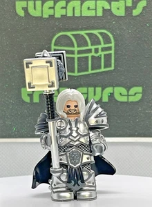 IMPORTACIÓN PERSONALIZADA Brick Man LEGO GUERRERO MEDIEVAL Variante Gris LUJO MiniFigura - Imagen 1 de 15