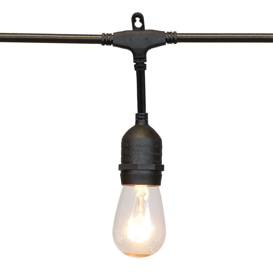 12Lt Clear S14 E26 Patio Set, 24"Sp 24'L - Image 1 of 1