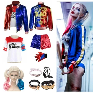 Female Harley Quinn Suicide Squad costume Halloween cosplay fancy dress - Picture 1 of 12