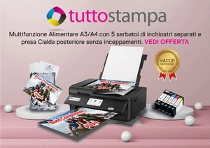 Multifunzione STAMPANTE ALIMENTARE A3 PER CIALDE OSTIA PASTICCERIA CERTIFICATA - Foto 1 di 1