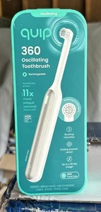 Quip 360 Spazzolino Oscillante Ricaricabile con Custodia da Viaggio - Silver Cloud - Foto 1 di 2