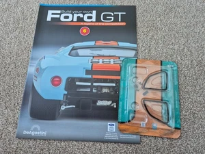 1/8 SCALE DEAGOSTINI BUILD YOUR OWN THE FORD GT40 CAR ISSUE PART 6 + MAGAZINE - Picture 1 of 3