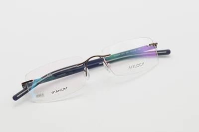 AIRLOCK POWER 202 210 Brown / Navy Blue 53-18-140 Rimless Frames TITANIUM O865 - Image 1 of 4