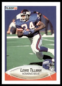 1990 Fleer Update Lewis Tillman New York Giants #U-13 - Picture 1 of 2