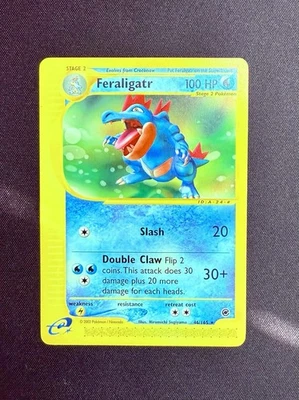 Pokémon TCG Feraligatr 46/165 - Expedition Base - Non-Holo - Damaged - Image 1 of 3