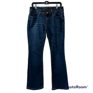 Pantalones de mezclilla Seven7 para mujer azul lavado bootcut punto grueso tiro medio talla 8 - Imagen 1 de 12
