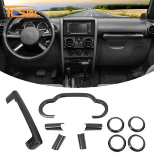 10pcs Car Decor Trim Cover Interior Accessories Kit for Jeep Wrangler JK 2007-10 - Picture 1 of 14