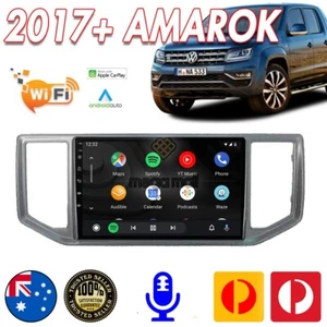 Android Auto GPS Navigation Head Unit Stereo Radio For Volkswagen Amarok 2017 + - Picture 1 of 16