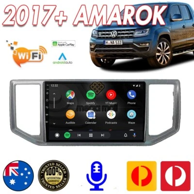 Android Auto GPS Navigation Head Unit Stereo Radio For Volkswagen Amarok 2017 + - Image 1 of 4