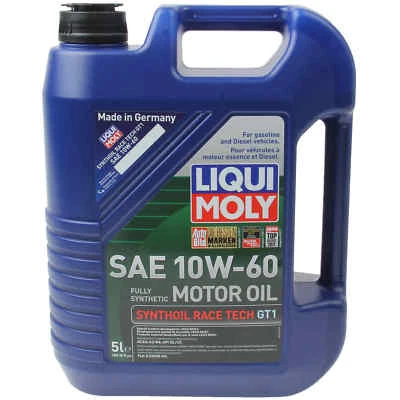 8-LT 10W60 Liqui Moly RACE TECH GT1 Engine Motor Oil for BMW M3 M5 M6 z3M z4M z8 - Image 1 of 4