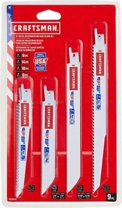 CRAFTSMAN Reciprocating Saw Blades, 9-Piece Kit (2058840) - Picture 1 of 5
