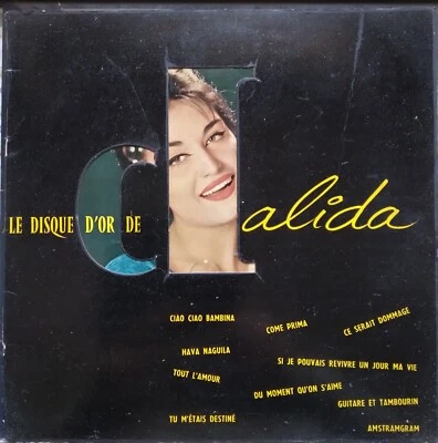 DALIDA   25cm/10" LP FRANCE Le DISQUE D'OR ORIGINAL 1959 - Photo 1/4