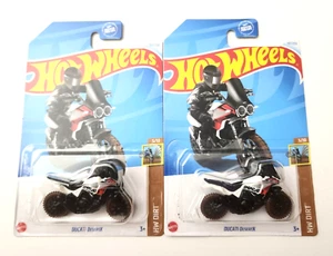 Hot Wheels Ducati DesertX White #197 197/250 - 2024 HW Dirt -2pcs - Picture 1 of 2
