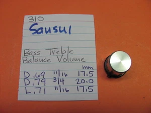📈SANSUI 310 STEREO RECEIVER BASS TREBLE BALANCE VOLUME KNOB - Picture 1 of 1