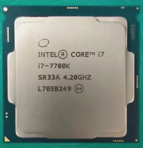 Intel Core i7-7700K CPU Processor (4.2GHz,LGA 1151, Quad-Core) - SR33A 91W - Picture 1 of 2