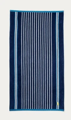 Ralph Lauren домашнее пляжное полотенце синий белый - Изображение 1 из 3