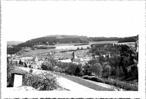 1945 WWII View Bad Schwalbach Germany Army Gi's Vtg Photo Snapshot 3.5" x 5" - Picture 1 of 3