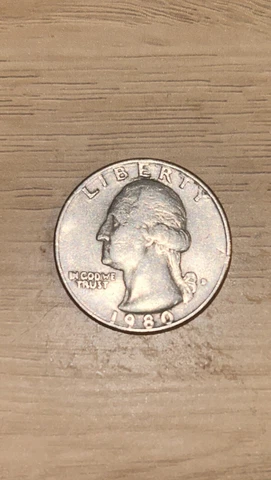 1980 D Washington Filled D Quarter Cover