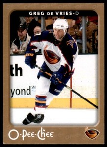 2006-07 O-Pee-Chee Greg de Vries Atlanta Thrashers #20
