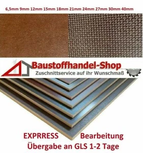 EXPRESSBEARBEITUNG Siebdruckplatte Anhängerplatte Siebdruck Sperrholz Multiplex - Bild 1 von 2
