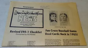 1976 Sports Collectors News - artículos sobre el juego de béisbol Fan Craze, etc. - Imagen 1 de 2