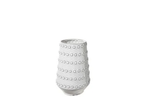 Urban Trends Collection 50090 Ceramic Round Vase with Bubble Line Gloss Gray - Picture 1 of 1