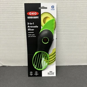 OXO Good Grips AVOCADO AFFETTATRICE 3 in 1 (si divide, buche e fette in modo sicuro) NUOVA! - Foto 1 di 3