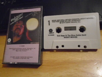 RARE OOP club Bob Seger CASSETTE TAPE Night Moves 1976 rock & roll never forgets - Image 1 of 2
